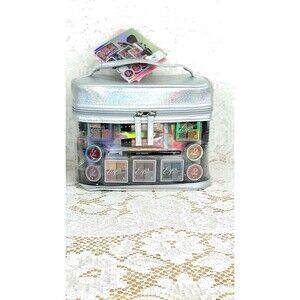 Beauty Vault  Makeup Set 52 Pieces Day And Night with Clear Cosmetic Bag